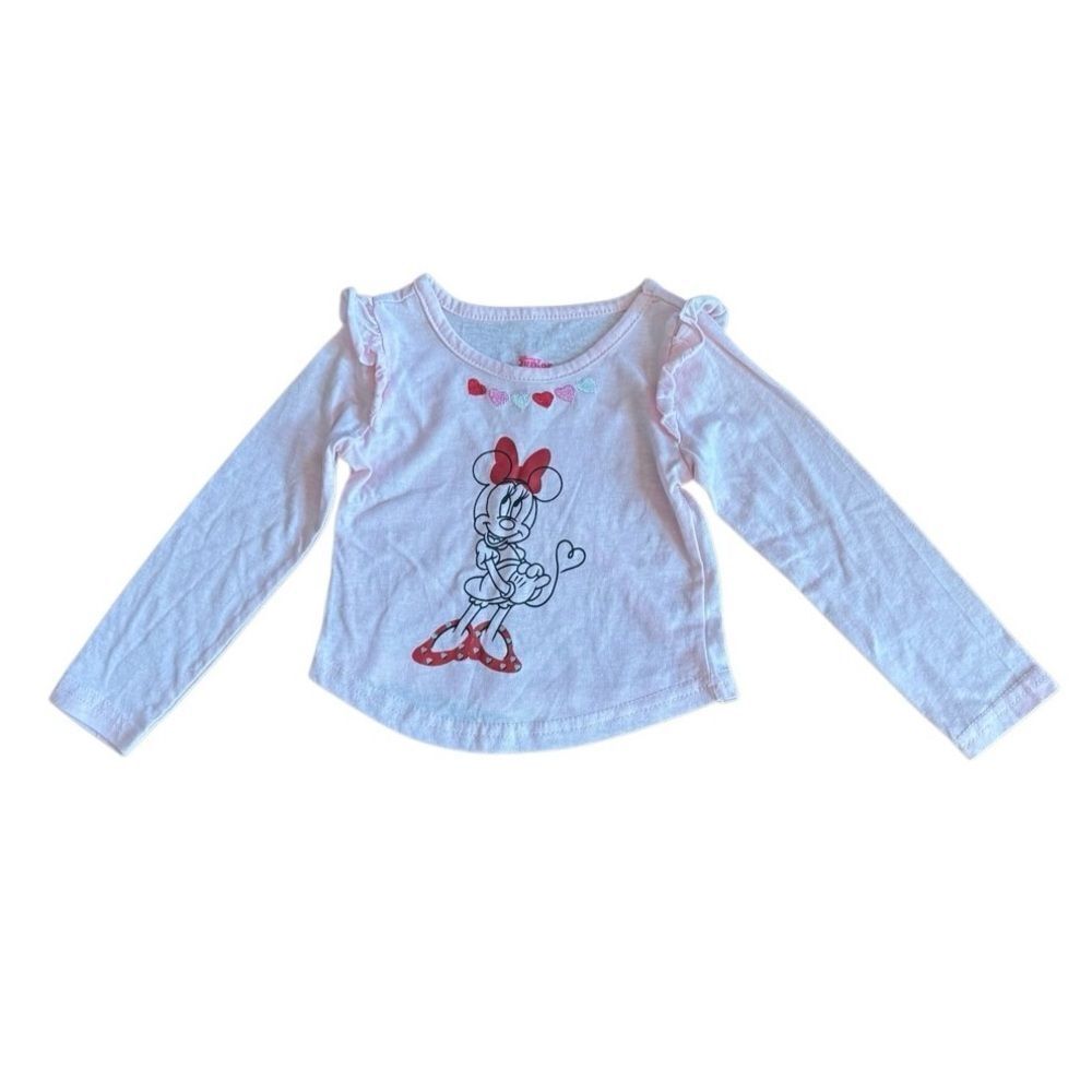 Disney's Minnie Mouse Baby Girl Long Sleeve Graphic Tee Size 2T